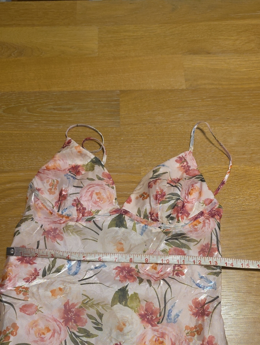 Lulu's Pink Floral Slip Midi Dress Size XS NEW #4G - Picture 8 of 9